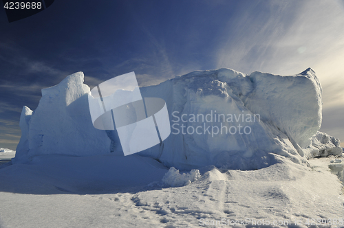 Image of Beautiful view of icebergs in Snow Hill Antarctica