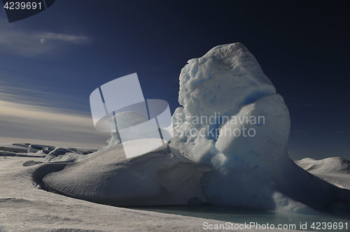 Image of Beautiful view of icebergs in Snow Hill Antarctica