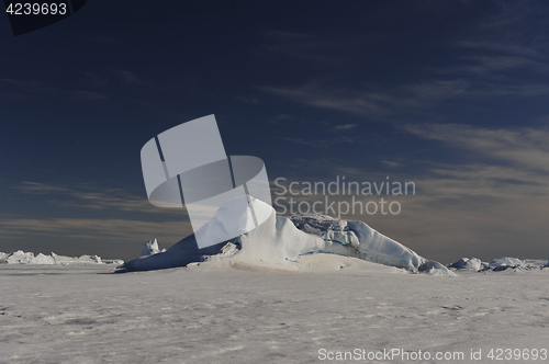 Image of Beautiful view of icebergs in Snow Hill Antarctica