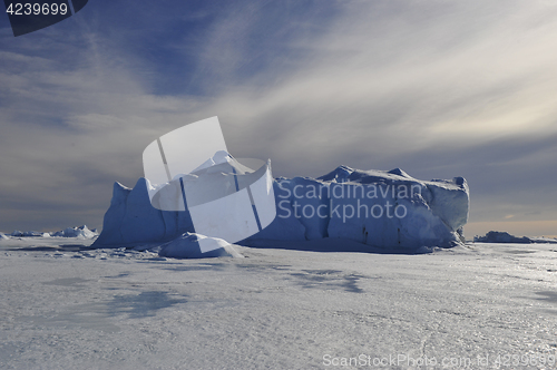 Image of Beautiful view of icebergs in Snow Hill Antarctica