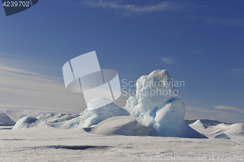 Image of Beautiful view of icebergs in Snow Hill Antarctica