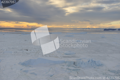 Image of Beautiful view of icebergs in Snow Hill Antarctica