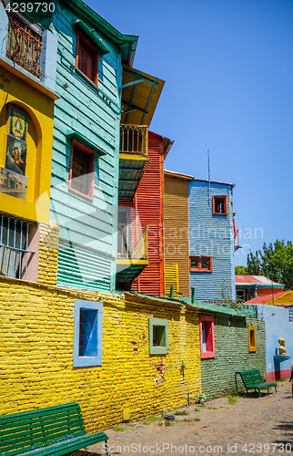 Image of Colorful houses in Caminito, Buenos Aires