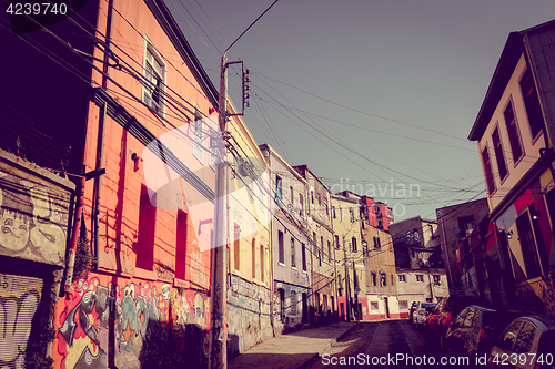 Image of Valparaiso cityscape, Chile