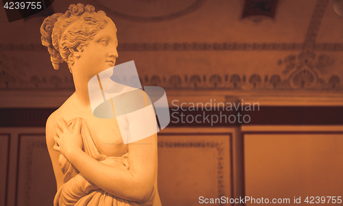 Image of VENICE, ITALY - JUNE 27, 2016: Venus Statue detail in Palazzo Du