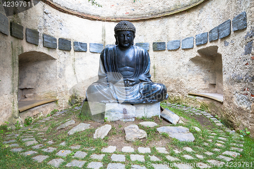 Image of Meditating Japanese Buddha Statue