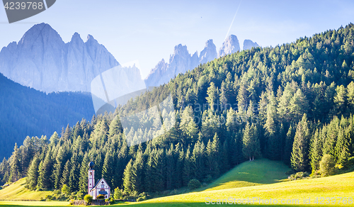 Image of The Church of San Giovanni in Dolomiti Region - italy