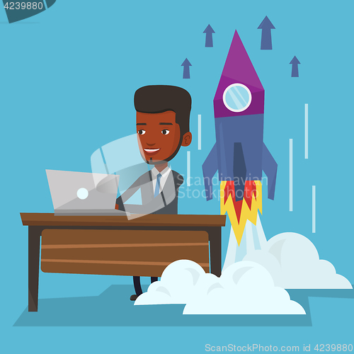 Image of Business start up vector illustration.