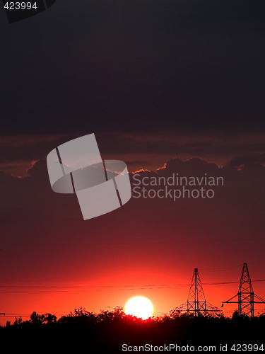 Image of Red sunset