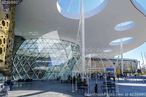 Image of airport of Marrakesh Menara in Morocco.