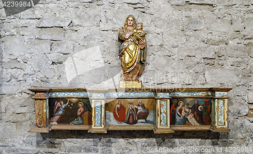 Image of Roman Church of  Santa Eulalia in Erill la Vall, in the Boi Valley,Catalonia - Spain