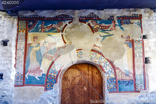 Image of Roman Church of  Sant Joan de Boi, in the Bohi Valley,Catalonia - Spain