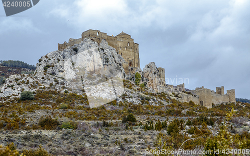 Image of Loarre Castle (Castillo de Loarre) in Huesca Province Aragon Spain