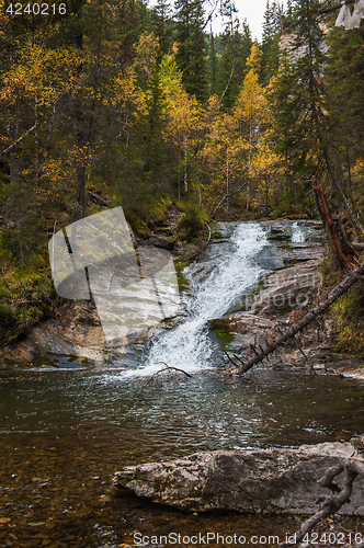 Image of Waterfall on river Shinok