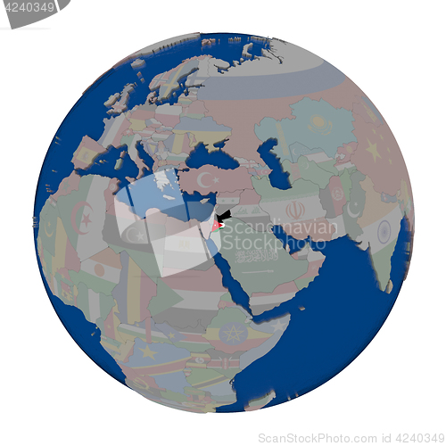 Image of Jordan on political globe