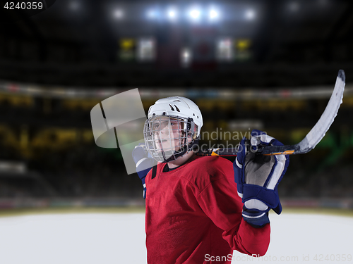 Image of hockey player portrait