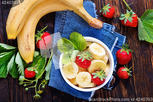 Image of strawberry with banana