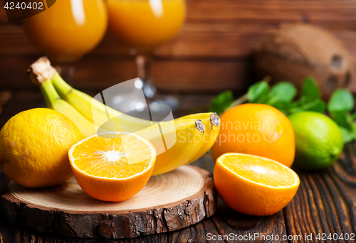 Image of fruits and juice