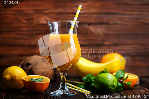 Image of fruits and juice