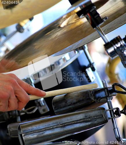 Image of Latin jazz drummer.