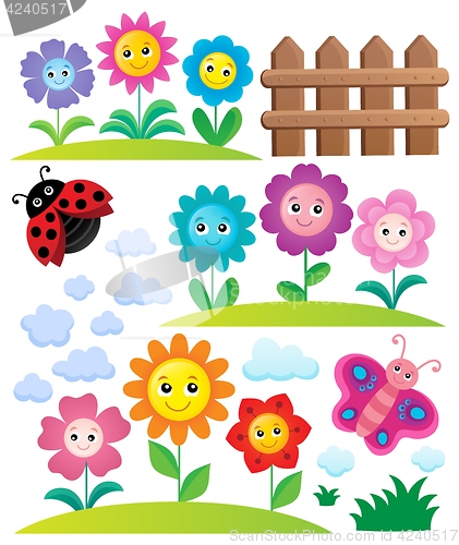 Image of Happy flowers topic set 3