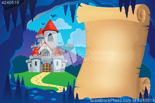 Image of Parchment in fairy tale cave image 1