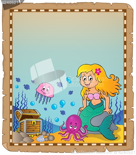 Image of Parchment with mermaid topic 2