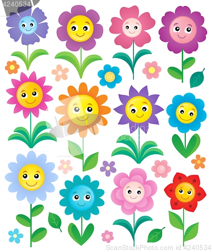 Image of Happy flowers topic set 2