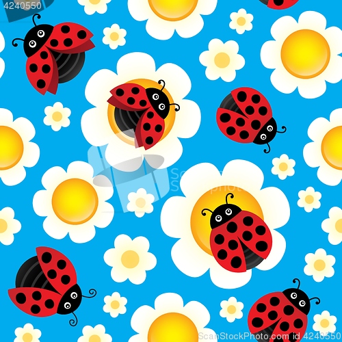 Image of Spring theme seamless background 3