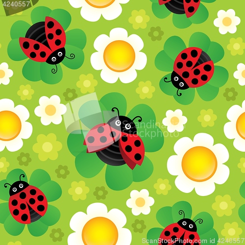 Image of Spring theme seamless background 2