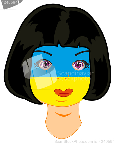 Image of Person of the colour of the flag of the ukraine