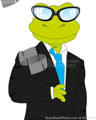 Image of Frog in suit