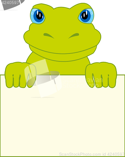 Image of Frog and clean sheet