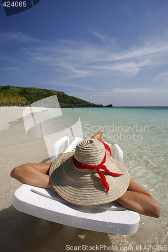 Image of Woman on the beach