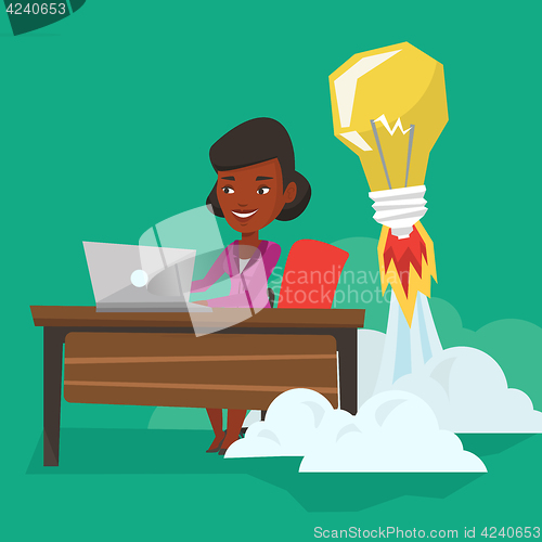 Image of Successful business idea vector illustration.