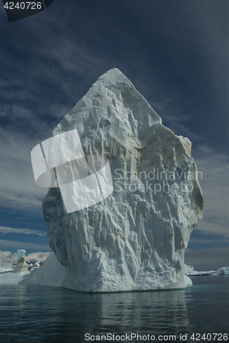 Image of Beautiful view of icebergs in Antarctica