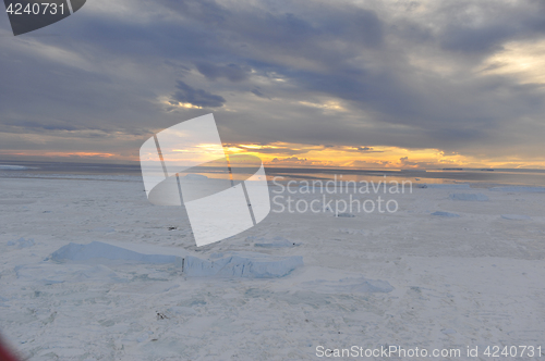 Image of Beautiful view of icebergs in Snow Hill Antarctica