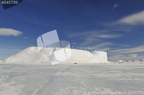 Image of Beautiful view of icebergs in Snow Hill Antarctica