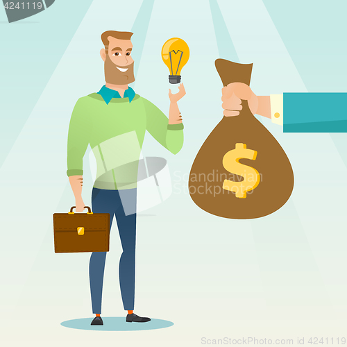 Image of Successful business idea vector illustration.