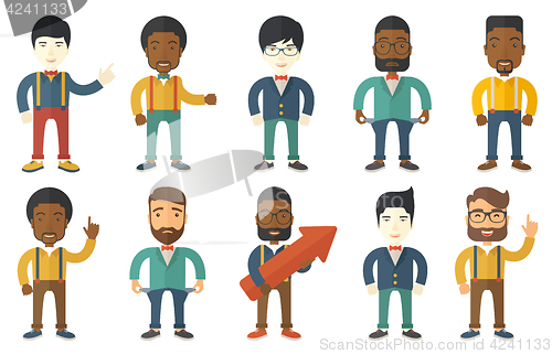 Image of Vector set of illustrations with business people.