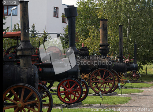 Image of old tractors