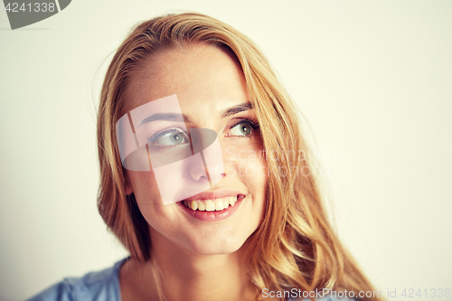 Image of happy young woman face