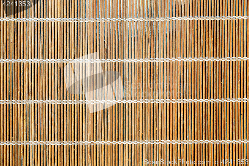 Image of natural bamboo mat or makisu