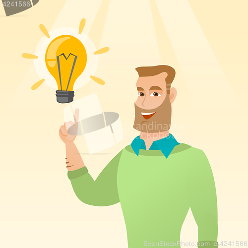 Image of Businessman having business idea.