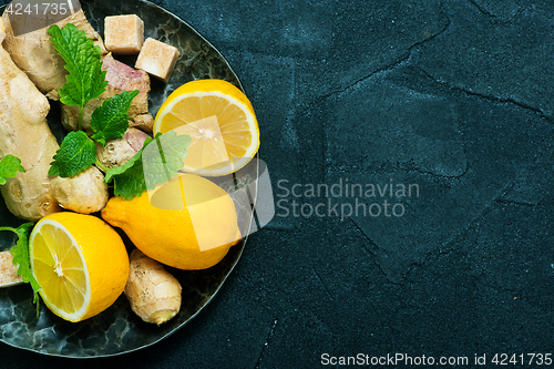 Image of fresh ingredients for tea