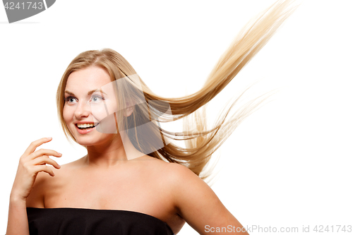 Image of Young model with long hair