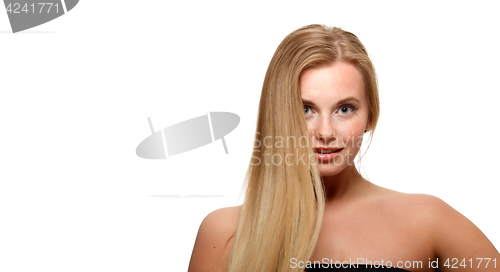 Image of Girl on blank white background