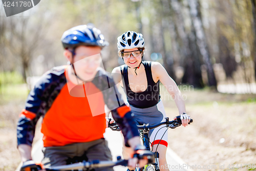 Image of Photo of athletes on bicycle