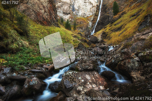 Image of Waterfall on river Shinok