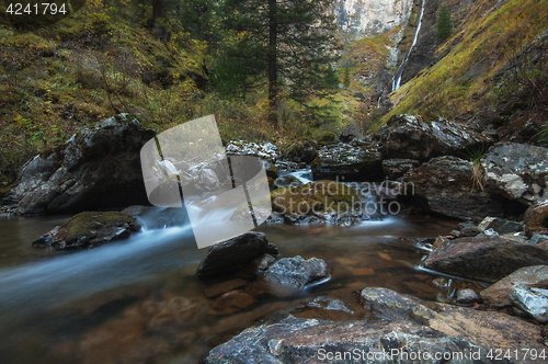 Image of Waterfall on river Shinok